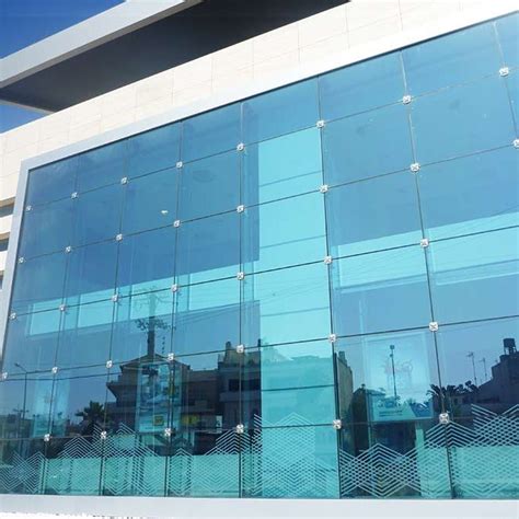 Ballistic Structural Glass Curtain Wall With Glass Fins Glasscon