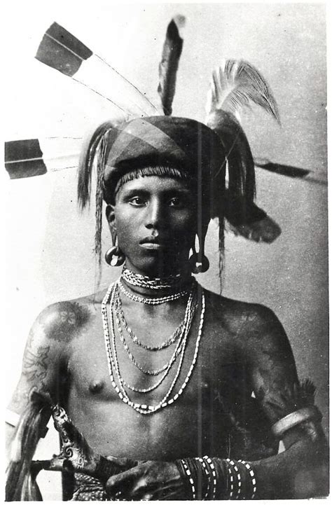 1930s Malaysia Borneo Dayak Warrior Borneo Tattoo Borneo Filipino