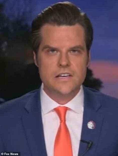 Rep Matt Gaetz Is Under Investigation For Sex Trafficking Of A Teenage Girl 17 Daily Mail