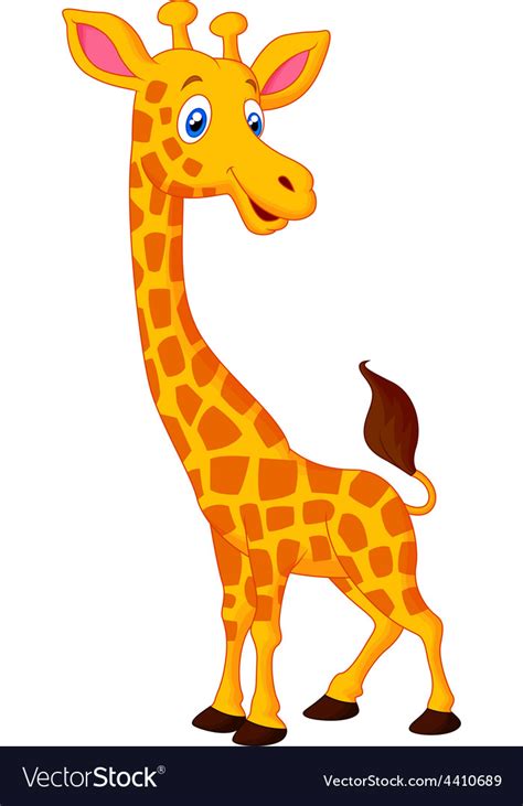 Cartoon Giraffe Royalty Free Vector Image Vectorstock