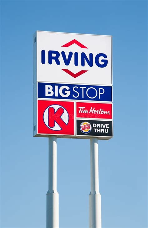 Irving Bigstop Sign Redaktionelles Stockbild Bild Von Industrie 57704644
