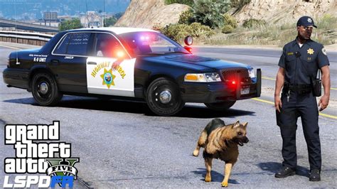 Gta 5 Lspdfr Police Mod 481 California Highway Patrol K9 Unit
