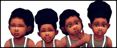 Shespeakssimlish Puff Series For Toddlers Sims Hair