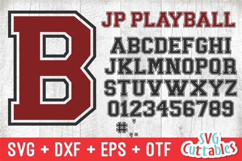 Jp Play Ball Athletic Font Collegiate Font