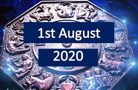 The fixed earth sign within the zodiac, taurus crave stability and security. Daily Horoscope Today 1st August 2020 in 2020 | August ...