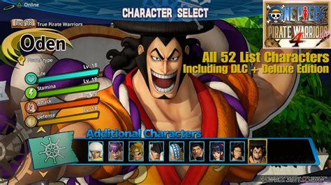 One Piece Pirate Warriors 4 Dlc Characters List Onepiececc