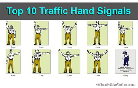 Top 10 Traffic Hand Signals All Countries Applicable Hand Signals