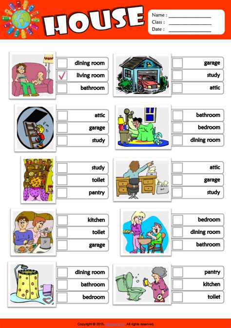 Parts Of The House Interactive Worksheet Esl Lesson P Vrogue Co