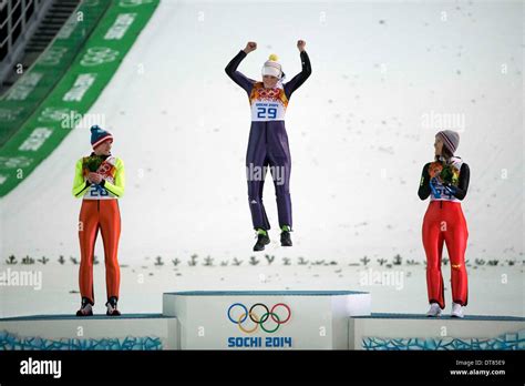 Sochi Russia 11th Feb 2014 Gold Medalist Germanys Carina Vogt