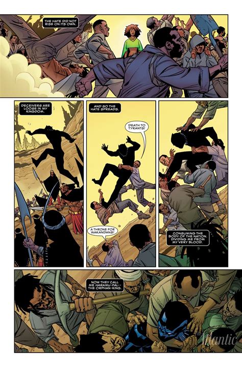 Preview Panels For Black Panthers Comic Miniseries Coming