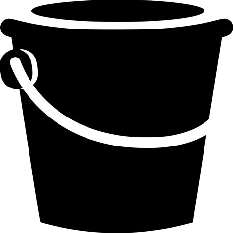 Black Bucket Icon Download Png Transparent Background Free Download