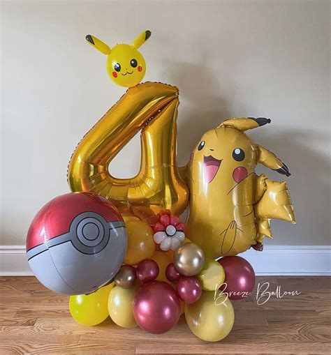 Pokémon Balloon Number Marquee Pokémon Balloon Garland Artofit