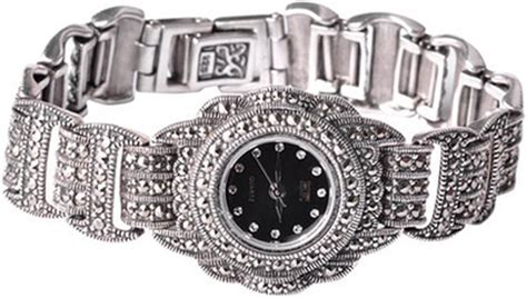 Sterling Silver Wristwatch Luxury Vintage Watch 925 Silver