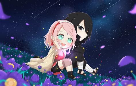 Anime Sasuke And Sakura Wallpapers Wallpaper Cave