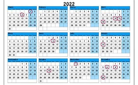 Calendario 2023 Annual Con Festivos Nacionales 2022 Imagesee