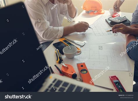 Engineer Architect Concept Engineer Architects Office Stock Photo