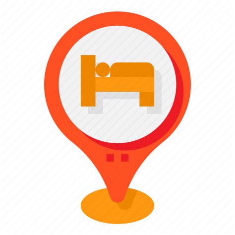 Hotel Hostel Map Pin Location Icon Download On Iconfinder