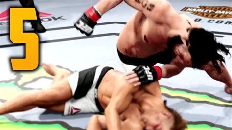 UFC Career Mode Part QUICK KNOCKOUTS Gameplay Commentary