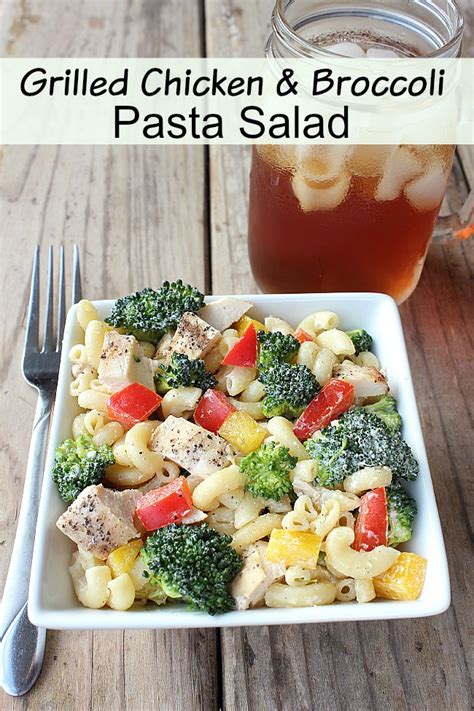 Grilled Chicken Broccoli Pasta Salad