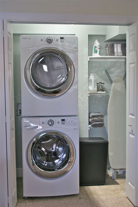 Space Saving Small Laundry Room Ideas Stackable Washer Dryer If You Are