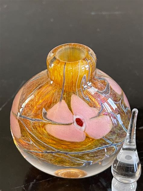 Vandermark Art Glass Gorgeous Perfume Bottle Signed And Etsy