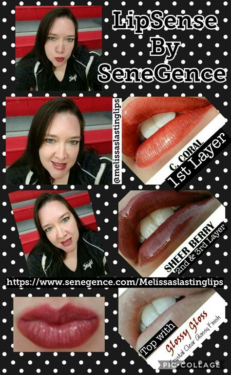 Senegencelayers Of Fun Lipsense By Senegence 💋 One Layer Of Ccoral Two Layers Of Sheer Berry