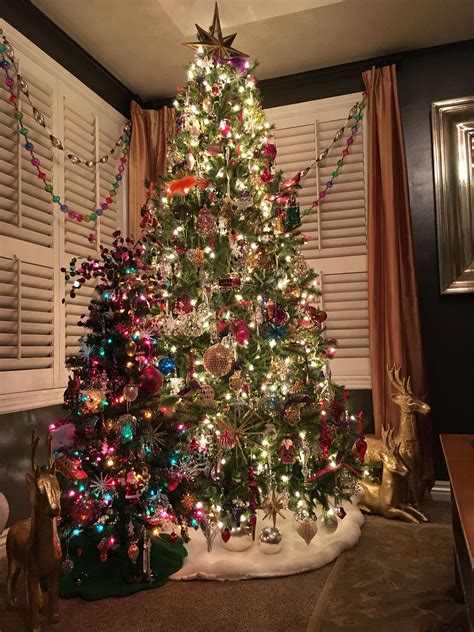 10 Multiple Christmas Trees In House