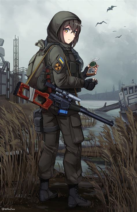 Anime Military Military Girl Dieselpunk Cool Anime Girl Anime Art