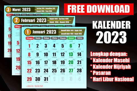 Download Kalender 2023 Cdr Lengkap Dengan Libur Jawa Dan Hijriyah