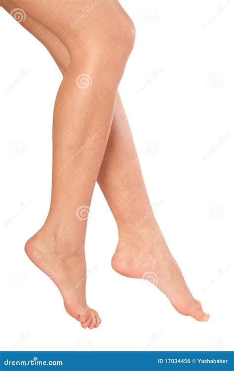 Beautiful Legs On Tiptoe Of A Young Woman Royalty Free Stock Image