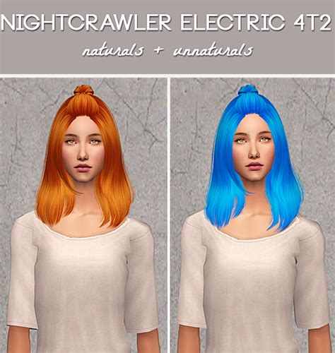 Nightcrawler Electric Sims 2 Hair Straight Hairstyles Womens Hairstyles