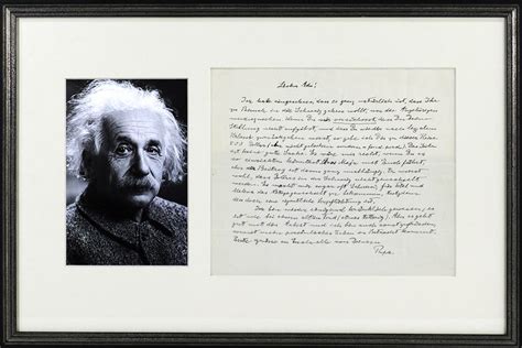 Albert Einstein Signed Letter Autograph