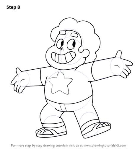 How To Draw Steven From Steven Universe Steven Universe Step By Step