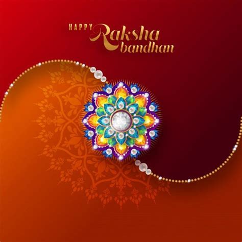 Premium Vector Decorated Rakhi For Indian Festival Raksha Bandhan