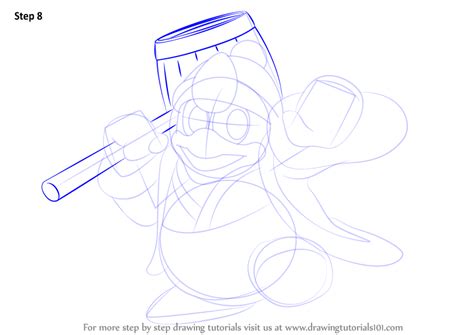 Step By Step How To Draw King Dedede From Super Smash Bros