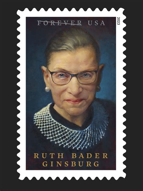 Ruth Bader Ginsburg Stamp Based On Photographers Portrait
