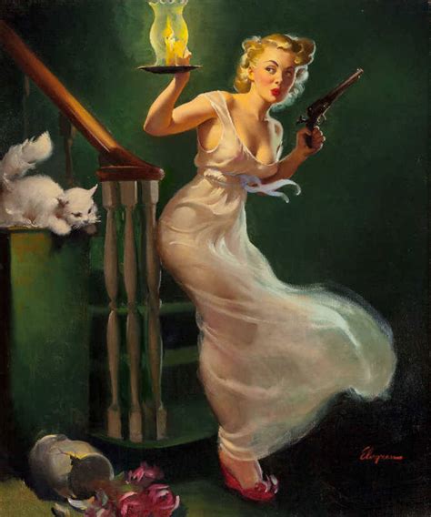 Looking For Trouble 1950 Gil Elvgren Vintage Pin Up Art Etsy