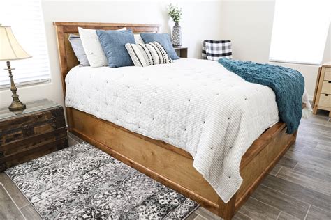 How To Build A Queen Size Storage Bed   Addicted 2 DIY