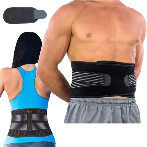 Amazon Com Bodymoves Back Brace Lumbar Support Large For Men And Women With Dual Adjustable