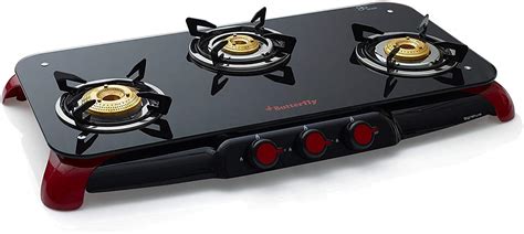 If you are confused between buying one of these. Buy BUTTERFLY GLASS TOP GAS STOVE - SIGNATURE 3 BURNER ...