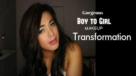 Gorgeous Boy To Girl Makeup Transformation Jandrogen Youtube