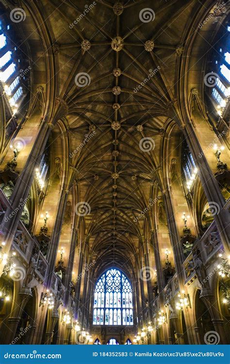 The Vault Of The Church In The Gothic Style Stock Image Image Of
