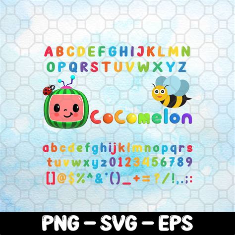 Cocomelon Alphabet Datei Png Svg Eps Digitaler Download Etsy