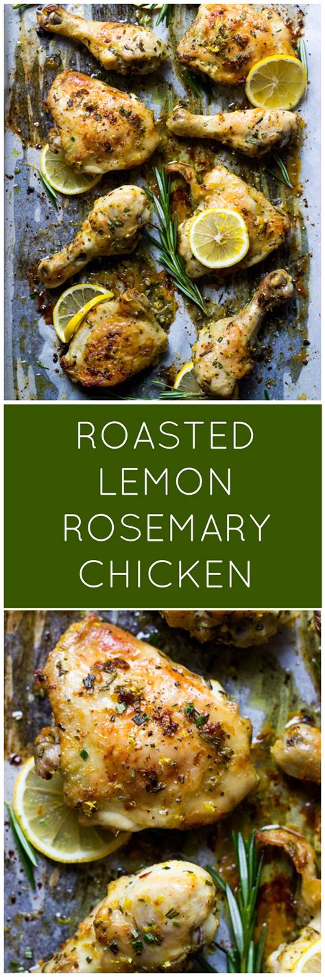 Healthy baked chicken breast recipes. Roasted Lemon Rosemary Chicken - the best tasting oven ...