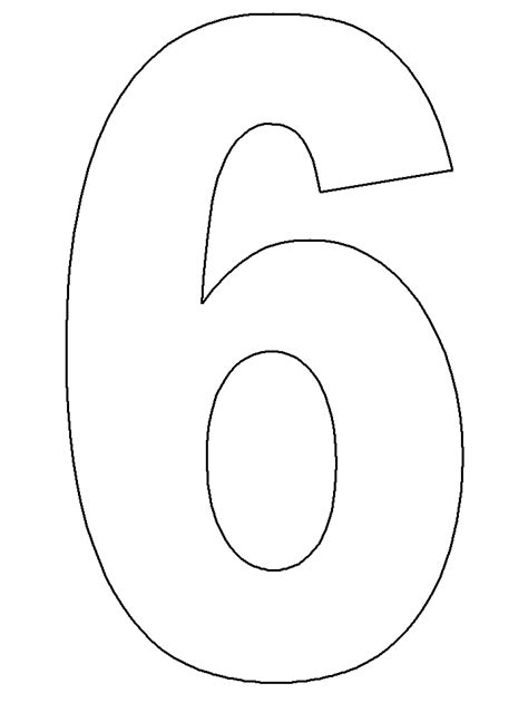 Number 6 Template For Cake Doctemplates