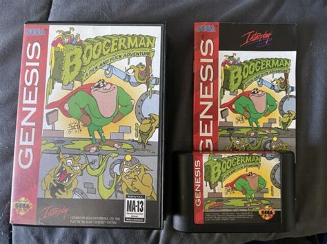 Boogerman A Pick And Flick Adventure Sega Genesis 1994 For Sale