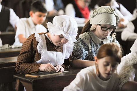 Schoolchildren Step Back In Time To Victorian Era
