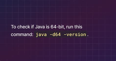 How To Check If Java Is 64 Bit