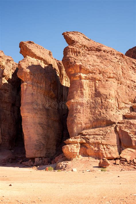 The Solomons Pillars In Timna National Park Eilat Israel Stock Photo