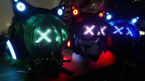 Professional Wrench Mask With Led Matrix Different Designs Etsy